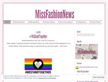 Tablet Screenshot of missfashionnews.com